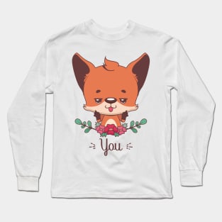 Fox you pun design Long Sleeve T-Shirt